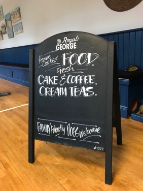 A-Board Pavement Sign, Home Cooked Food, Fresh Coffee & Cake, Cream Teas