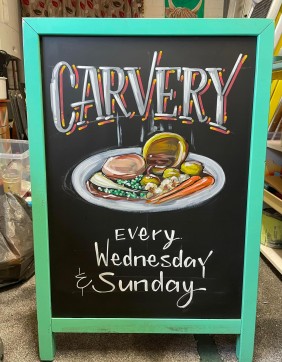 Carvery A-board for The Waggon pub Taunton