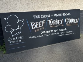 Carvery meat choices at The Admiral’s Table - Bridgwater