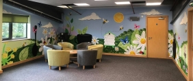 Clipper Tea HQ wall art / mural
