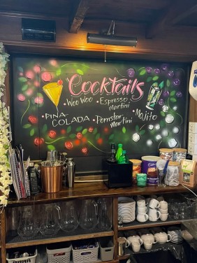 Cocktail board at the compass