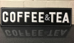 Coffee and Tea chlakboard / sign