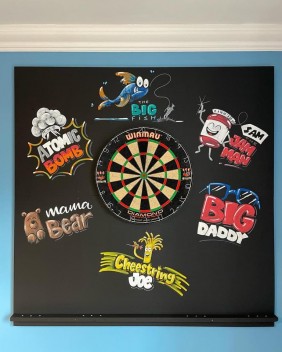 Customised family dartboard ‘board’