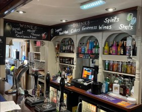 Drinks list at The British Royal Legion - Pawlett