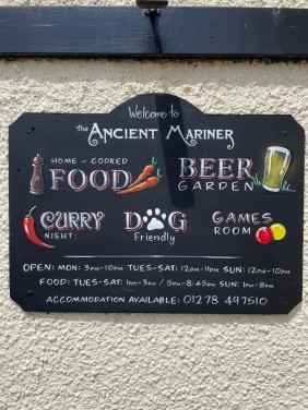 External board created for the Ancient Mariner - Nether Stowey