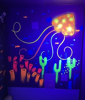Glow up sensory room