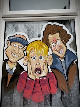 Home Alone Christmas window