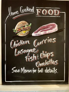 Home cooked food at The Friendly Spirit