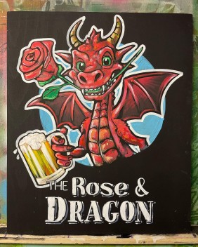 Home garden shed pub / man-cave sign created Taunton