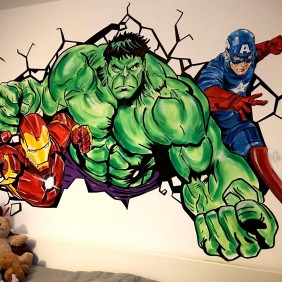 Hulk Mural children’s bedroom