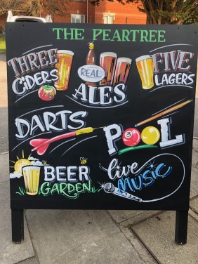 Large A-Board for The Peartree Inn Southampton