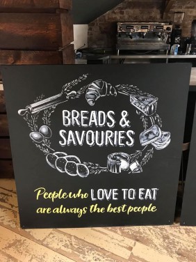 Large Chalkboards Designed and hand painted / Langport Kitchen