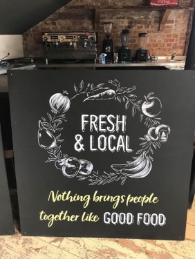 Large Chalkboards Designed and hand painted Langport Kitchen