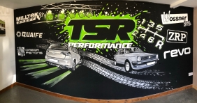 Large mural for TSR PERFORMANCE Bridgwater