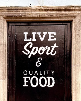 Outside door art - The Griffin Inn Warmley