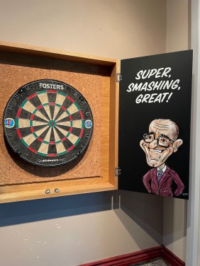 Pawlett - The Royal British Legion - Bullseye themed Dartboard handpainted
