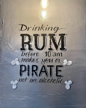 RUM mural - The Griffin Inn Warmley