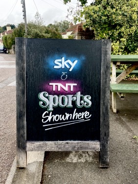 Sky and tnt sports soon at the Old Inn Congresbury