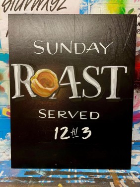 Sunday Roast sign