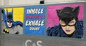 Superheroes mural mural Bridgwater