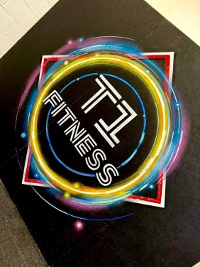T1 FITNESS LOGO Mural - Wellington