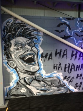 The Joker gym wall mural Bridgwater