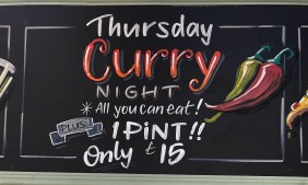 The Windwhistle Inn Chard - Curry Night