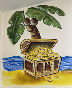 Treasure!!! Mural at Buttercups Nursery Bridgwater