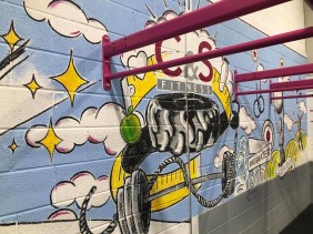 Wall Art mural for C&S Fitness Bridgwater