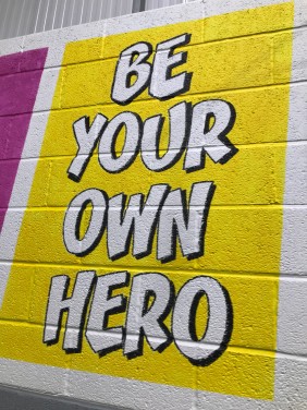 wall mural gym cands fitness bridgwater Be your own hero