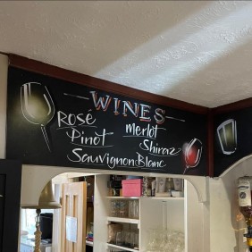 wines list at The British Royal Legion - Pawlett